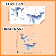 Adesivos de Parede Oceano Aquarela - Estrela do Mar Colorida para Quarto Infantil - imagem 3