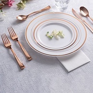 Conjunto de Utensílios para Jantar Descartáveis em Plástico Minimalista - 25 Peças - imagem 5
