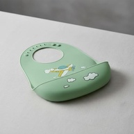 Babador de Silicone para bebês com pega migalhas Impermeável - imagem 3