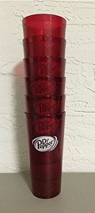 6 copos de plástico vermelho Dr. Pepper Restaurant 946 ml Carlisle por Dr. Pepper - imagem 1
