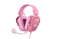 Havit Headphone Fone de Ouvido H2002d Pink, Gamer, com Microfone, Falante 53mm, Plug 3, 5mm: compatível com XBOX ONE e PS4, HAVIT, HV-H2002d Cor Rosa - imagem 1
