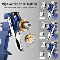 Throohills Kit Pistola de Pulverização HVLP Profissional - 3 Bicos + Copo 33 oz - imagem 5
