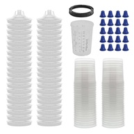 Kit de Copo Descartável 368g com Tampa para Pistola de Pintura - WINMAX - imagem 1