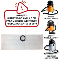 Kit 6 Sacos para Aspirador de Pó - Compatível com Electrolux, Wap ST20, GT, A20 Smart, GT2000, GT3000 (Antes de 2010) - imagem 3