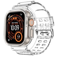 Pulseira DABAOZA Esportiva, com capa protetora, transparente, de TPU (poliuretano termoplástico) com glíter, para Apple Watch séries SE, Ultra,10, 9, 8, 7, 6, 5, 4, 3, 2 e 1 - imagem 1