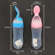 Colher Dosadora de Silicone para Bebê 6 Meses+ – Alimentador de Apertar Seguro e Prático (Azul) - imagem 4