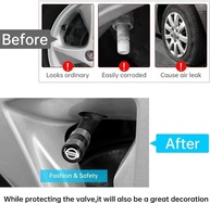 Tampas de Válvula de Pneu Premium para Nissan - Metal Resistente e Design Moderno (4 Peças Pretas) - imagem 3