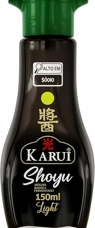 Molho Shoyu Premium Ligth Molheira de Vidro Karui 150ml - imagem 1
