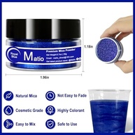 Matio Pó de Mica Azul Royal 20g - Pigmento Premium para Artesanato, Epóxi e Cosméticos - imagem 3