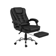 Cadeira de Escritório Presidente Ergonômica com Apoio de Pés | Couro Sintético Premium e Encosto Ajustável - imagem 4