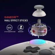 GameSir Nova Wireless Switch Pro Controller para Switch/Lite/OLED, controladores de Switch com JoySticks de efeito Hall, LED RGB, recarregável de 1200mAh, turbo, programável, controle de movimento - imagem 5