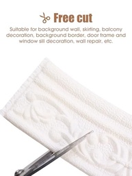 Adesivo Autoadesivo de Borda de Parede Branco - Decoração e Proteção para Cômodos Modernos - imagem 5