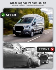 Kit 2 Capas Guarnição Terceira Luz de Freio Ford Transit 2021-2023 - Proteção e Visibilidade - imagem 4