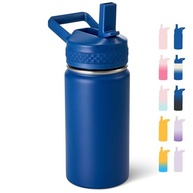 Garrafa de Água Infantil Isolada 340ml com Canudo - Aço Inox 304, Sem BPA, à Prova de Vazamento - imagem 2