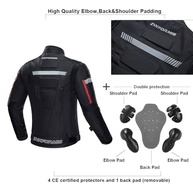 Jaqueta de motociclista, à prova de vento e à prova d'água, com armadura corporal completa, para outono inverno verão masculino - imagem 3