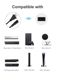 Cabo de Alimentação Universal 2 Pinos para PS5, PS4, Xbox Series X/S e Mais - imagem 3