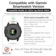 OVERSTEP Pulseiras de relógio compatíveis com Fenix 8 Solar/Amoled 47 mm 22 mm para smartwatch Garmin Fenix 5/Fenix 5 Plus/Fenix 6/Fenix 6 Pro/Fenix 7 - imagem 3