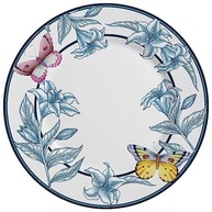 Prato Raso Blue Garden Alleanza - 6 Unidades | Cerâmica de Alta Qualidade com Decoração Digital - imagem 2