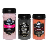 Quality Beef Kit de Temperos Sal Rosa Himalaia 500g + Black Rub e Dry Rub 300g - imagem 1