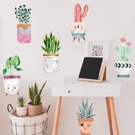 Adesivos de Parede Cactos Fofos - Decoração Moderna com Vinil de Suculentas para Quarto e Sala - imagem 4