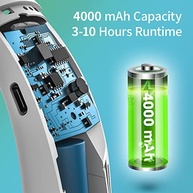 Ventilador Pessoal de Pescoço Recarregável - 4000mAh, Sem Lâminas, Mão Livre - imagem 5