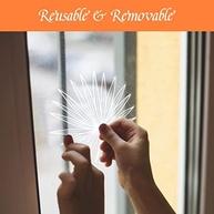 Adesivos de Janela com Folhas Brancas - 90 Designs Refletivos para Decoração e Proteção contra Pássaros - imagem 5
