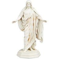 Estátua de Jesus Cristo Ressuscitado em Mármore Dourado - Decoração Religiosa Elegante - imagem 2