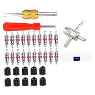 Kit Completo 33 Peças para Remoção e Instalação de Núcleo de Válvula de Pneu - Reparo Rápido e Fácil - imagem 2