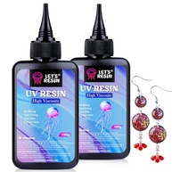 Resina UV Transparente de Alta Viscosidade 200g - LET'S RESIN Secagem Rápida para Artesanato e Moldes - imagem 2