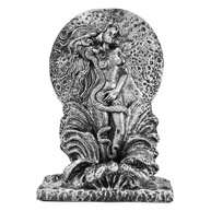 Deusa Lilith Poder e Sedução - Estátua de Resina para Decoração e Práticas Wiccanas (Prata) - imagem 1