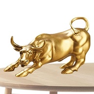 Touro Wall Street em Resina - Decoração de Escritório com Simbolismo de Força e Prosperidade - imagem 2