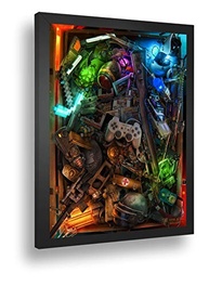 Quadro Decorativo Retro Gamer - Poster de Jogos Nostálgicos 42x32cm com Vidro Cristal - imagem 2