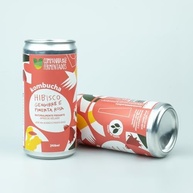 Kombucha de hibisco, gengibre e pimenta rosa; gaseificação natural/lata 269 ml - imagem 3