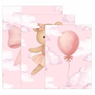 Kit 3 Quadros Decorativos Rosa para Quarto de Bebê e Infantil - 28x20cm - imagem 5