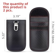 Pacote 2 Bolsas Faraday Fibra de Carbono: Bloqueio Total Sinal Chave Carro Anti-Roubo e Anti-Hacking - imagem 3