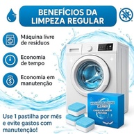Pastilhas para Limpeza de Máquina de Lavar Roupas - Kit com 12 Unidades | Limpeza Profunda e Eficiente para Todos os Modelos - imagem 4