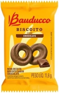 Kit 40 Sachês de Biscoito Bauducco - Mix Sabores Leite, Gotas, Chocolate Banana c/Canela - imagem 1