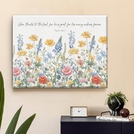 Arte de Parede com Versículo Bíblico Salmo 136:1 - Inspire-se com Fé e Decore com Estilo - imagem 5
