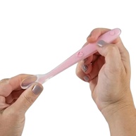 Colher de Silicone Rosa para Bebê - Segura, Macia e Ergonômica | Ideal para Introdução Alimentar a Partir de 6 Meses - imagem 2