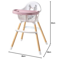 Cadeira de Alimentação Multmaxx Rosa - Segurança e Conforto até 15kg - imagem 2