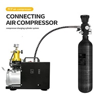 Tanque de Ar HPA TUXING 1.1L Fibra de Carbono 4500psi - Potência e Segurança para Paintball e PCP - imagem 4