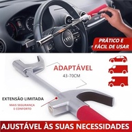 Trava de Volante Retrátil Anti-furto para Carros: Segurança e Praticidade - imagem 3