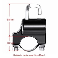 ZEYUAN Trava de Capacete Universal para Moto: Segurança Anti-Roubo Robusta (22-26mm) - imagem 3