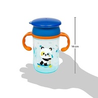 Copo de Treinamento 360° Bubazoo Panda - Giração Total Sem Vazamentos - imagem 4