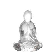 Estátua de Buda Zen em Vidro Transparente - Decoração de Mesa com Estilo e Serenidade - imagem 2
