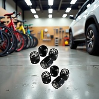 8 Tampas de Válvula de Pneu Estampa Vaca - Estilo e Proteção para Seu Carro - imagem 4