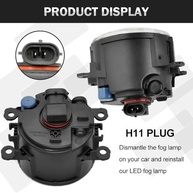 Ilumine Seu Caminho: Lâmpada de Neblina 6000K para Ford Explorer, Mustang, Fiesta e Focus (2011-2015) - imagem 4