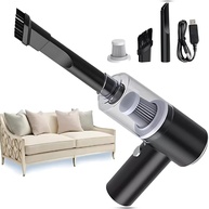 Aspirador de Pó Portátil Premium 120W: Limpeza Poderosa e Sem Fio para Seu Carro! - imagem 1