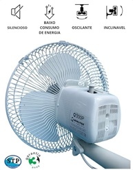 Ventilador de Parede 30cm Oscilante Branco Q300P Qualitas - Bivolt Silencioso - imagem 3