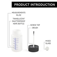 Pacote com 12 Frascos de Retoque de Tinta 60ml - Sistema à Prova de Vazamento com Pincel e Bola de Mistura - imagem 4